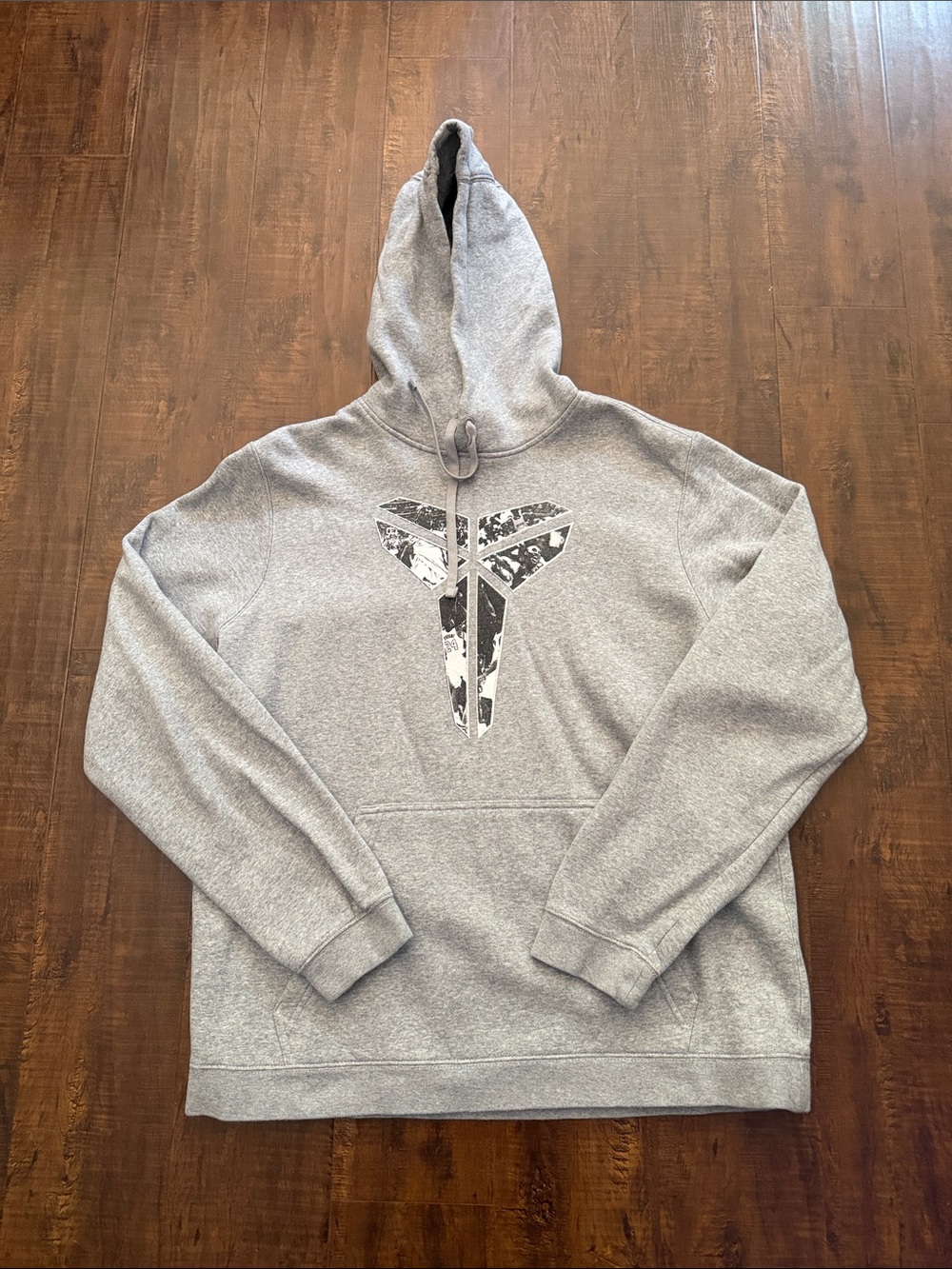 Nike Gray Hoodie with Kobe Shield Logo